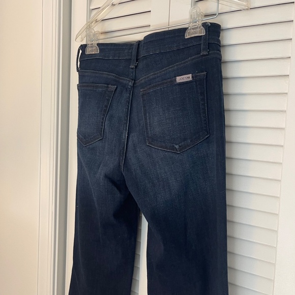 Joe's Bell Bottom Dark Blue High-Rise Jeans- 27" waist, 32" Inseam - Picture 2 of 8